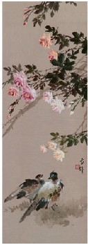 张书旂 花鸟 立轴